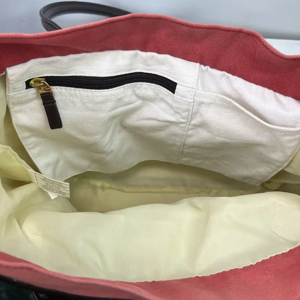 Knitpickers Floral Knitting Project Bag Oversized Canvas Bag Craft Supply Tote - Picture 7 of 8